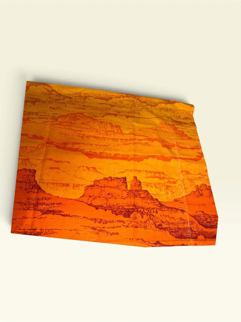 Vintage Marlborough Desert “ Sunrise Canyon Muslin King Size Pillowcase 40x20”